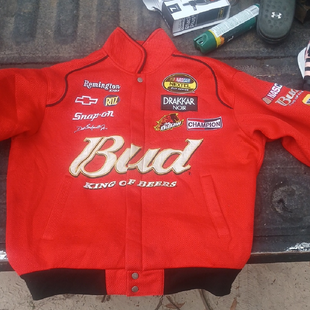 Budweiser Mens Racing Jacket - Bold Red